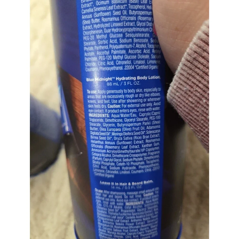 Jack Black Take It To Go Blue Midnight Edition Tin Can (Lotion,Cleanser,Balm) B8